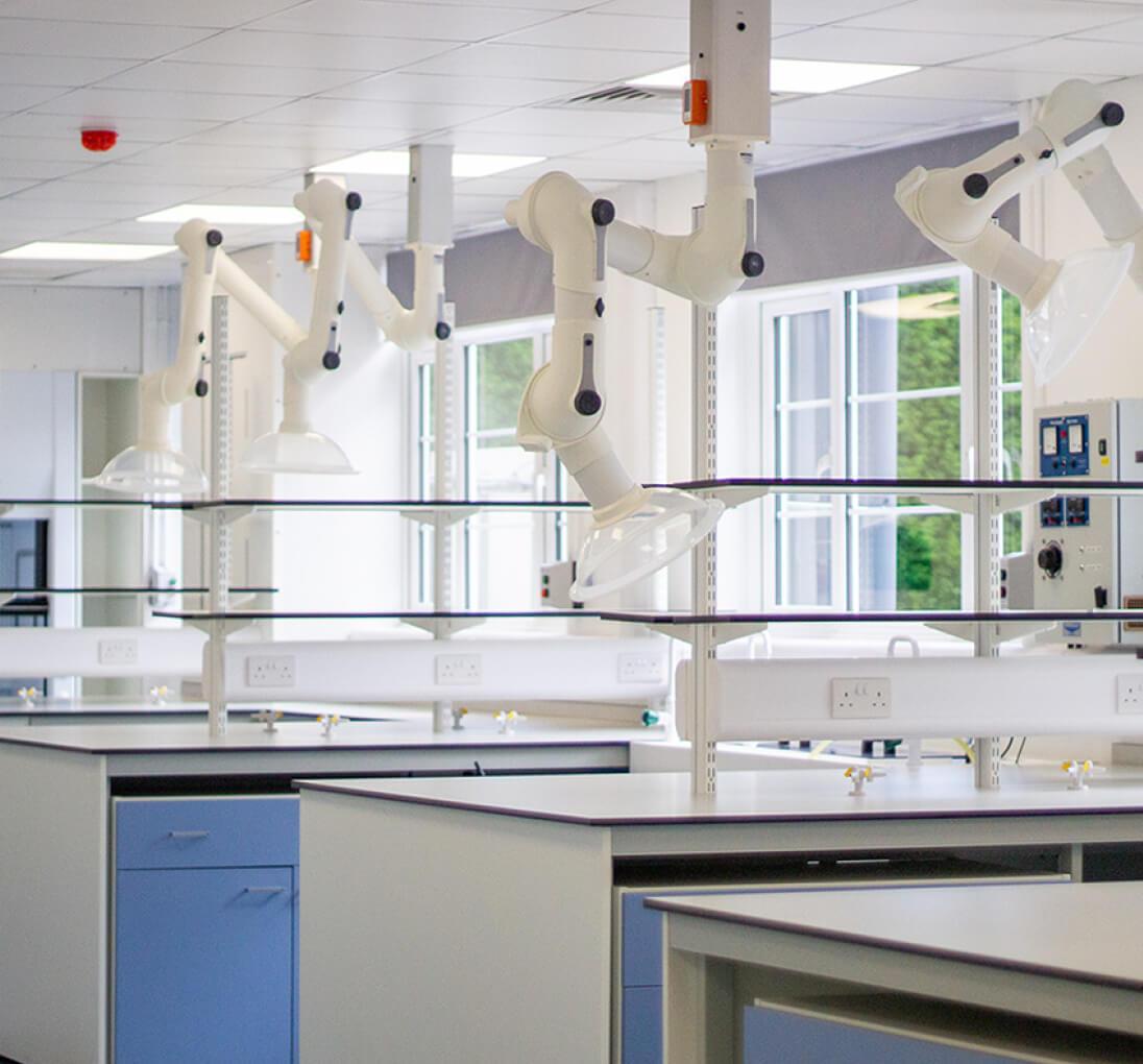 laboratory fit out benefiting from natural light