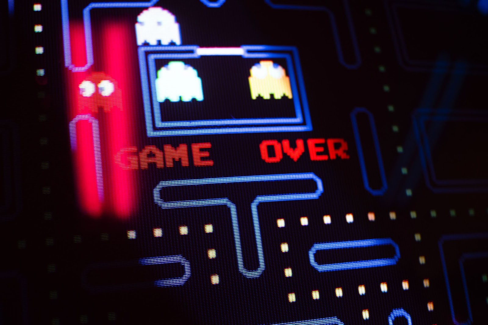 Pac man game over