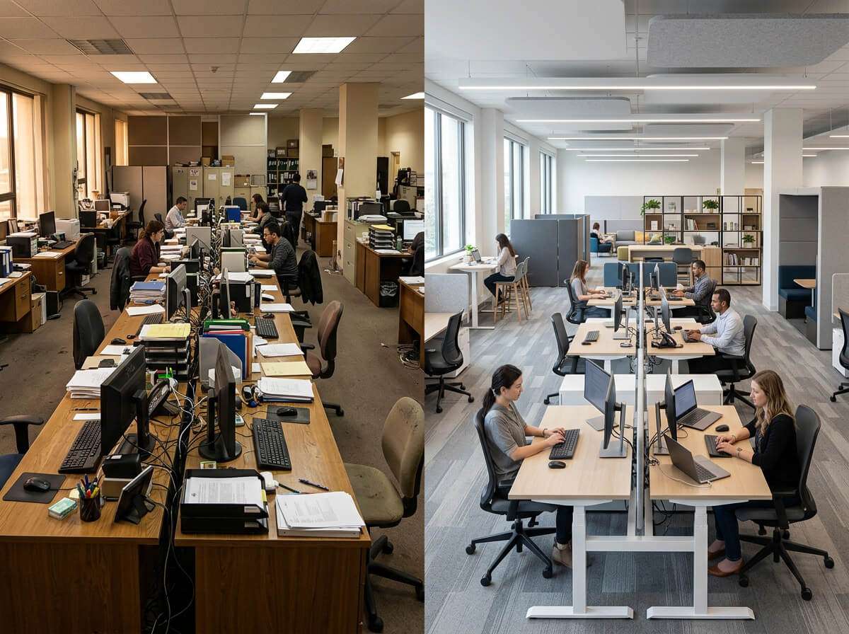 Before and After Office Space Planning